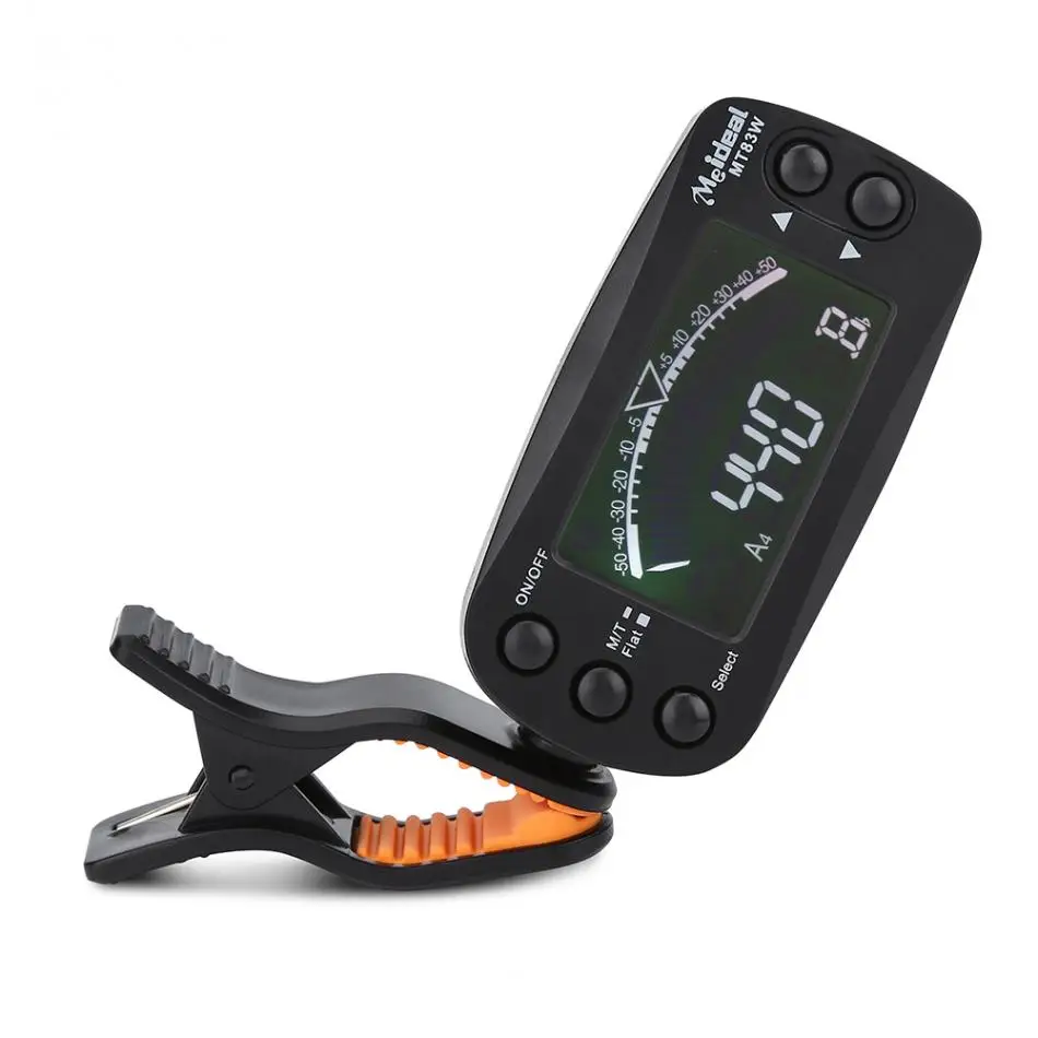 

2 in 1 Guitar Tuner Metronome Portable Clip-on LCD Digital Tuner for Guitar Bass Violin Ukulele Training Guitar Accessories