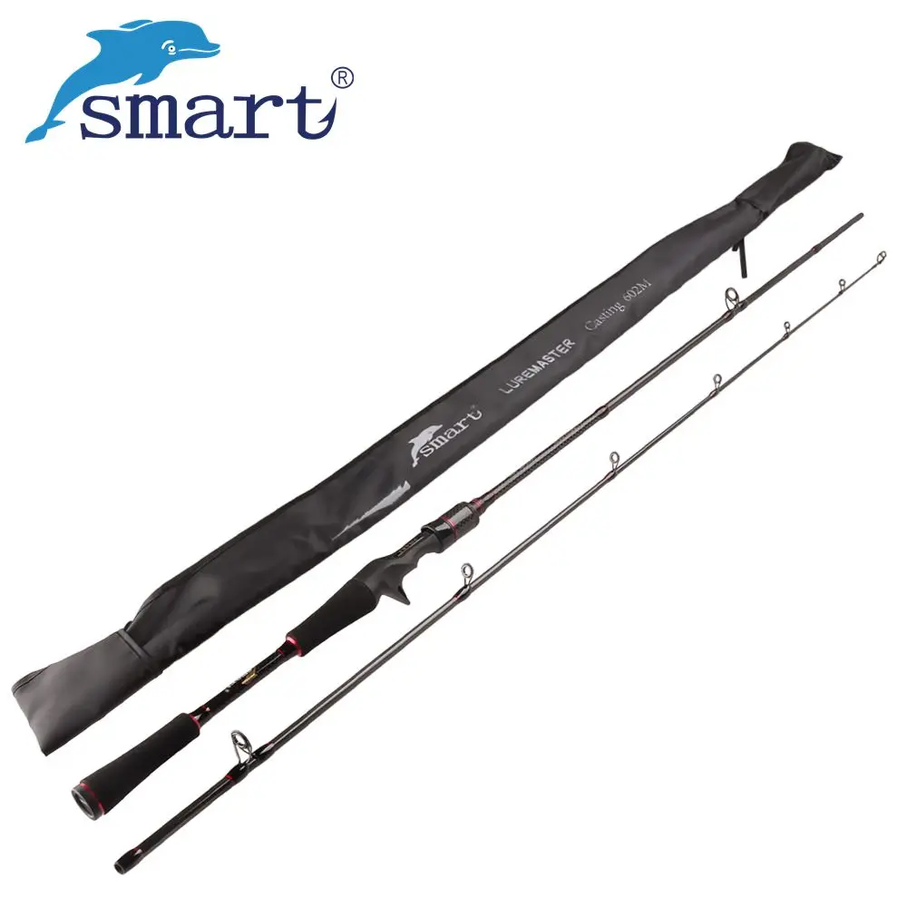 

Smart 1.8m 2 Section Spinning/Casting Fishing Rod 115g Carbon M Power Lure Canne Baitcast Peche Sea Carp Pole Fly Fishing Tackle