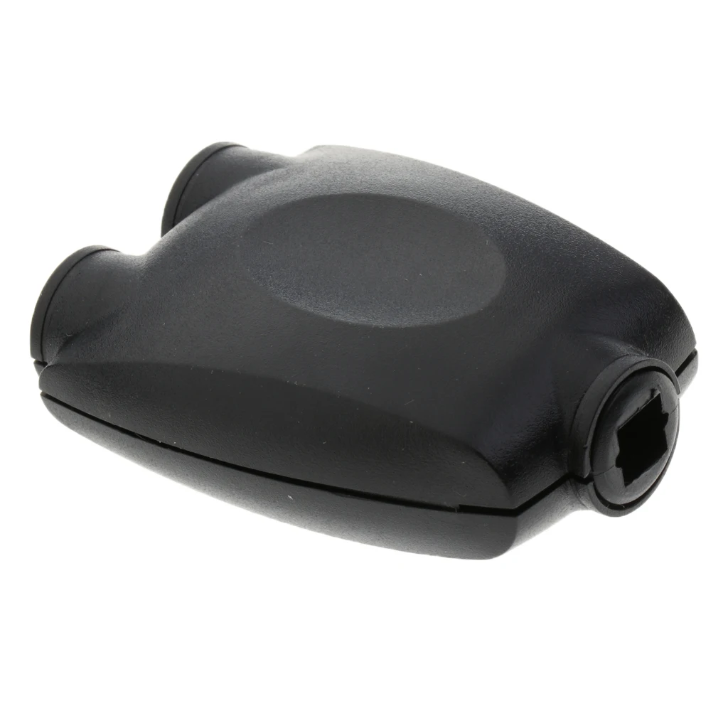 Toslink Digital Optical SPDIF Audio 1x2 Y Splitter Switcher Converter Black