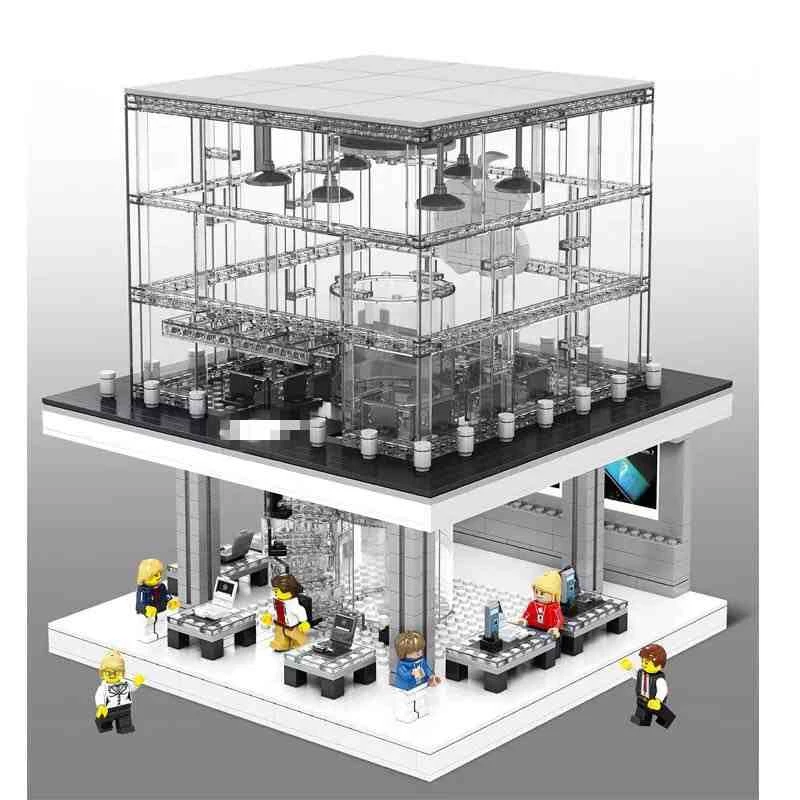 

2018 In Stock DHL SD6900 Sets 1116pcs City series LED Apple store Model Building Kits Blocks Bricks Compatible Toys Gift