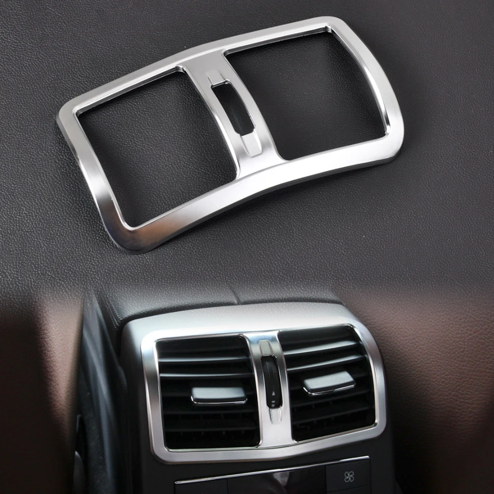 Chrome Interior Console Rear Air Vent Frame Cover Trim For Honda CRV 2012-2015