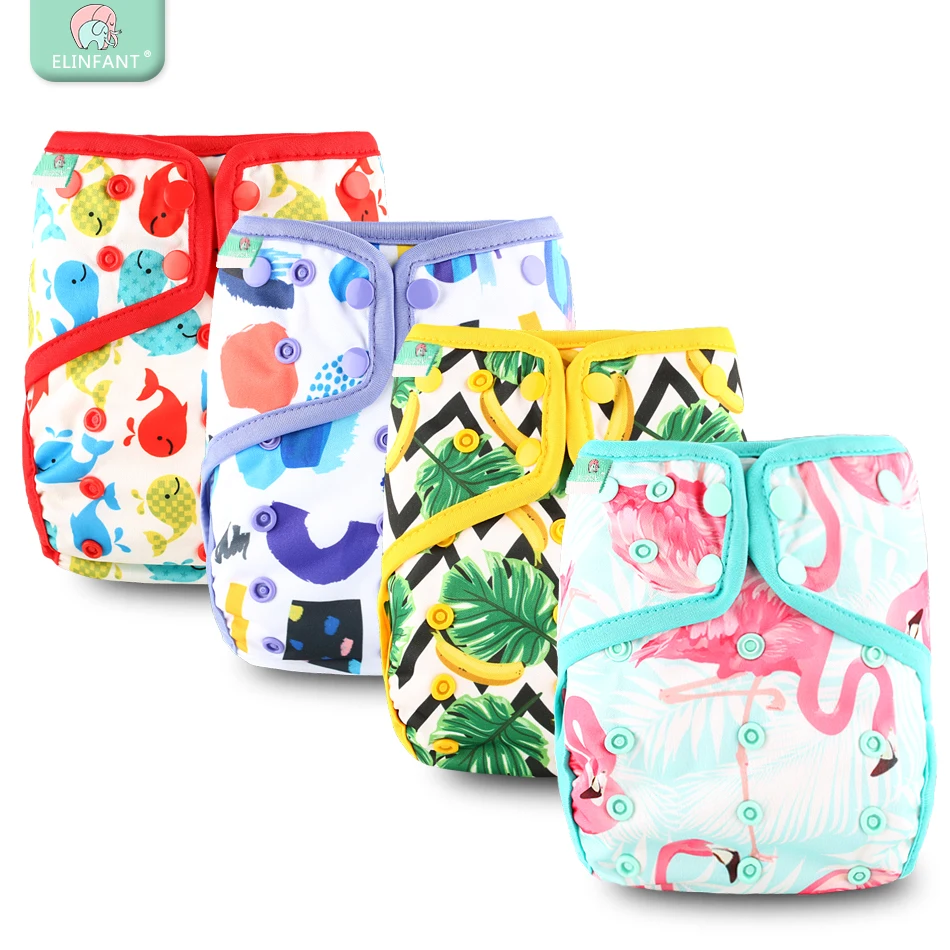 Elinfant girl&amp;boy cloth baby diaper cover pul waterproof