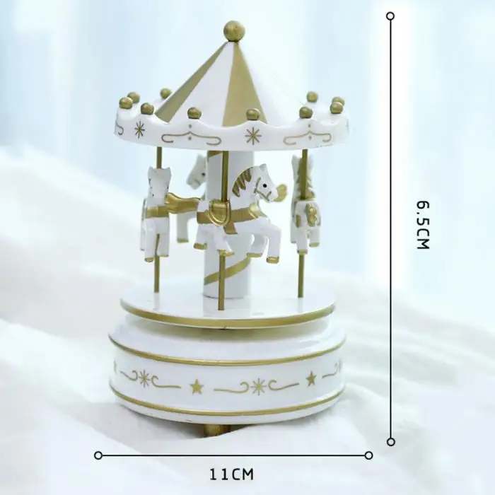 Романтическая Карусель лошадь музыкальная шкатулка игрушка художественная деревянная карусель музыкальные коробки 669