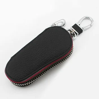 

Fashion Women Men PU Leather Car KeyChain Holder Case Key Organizer Bag