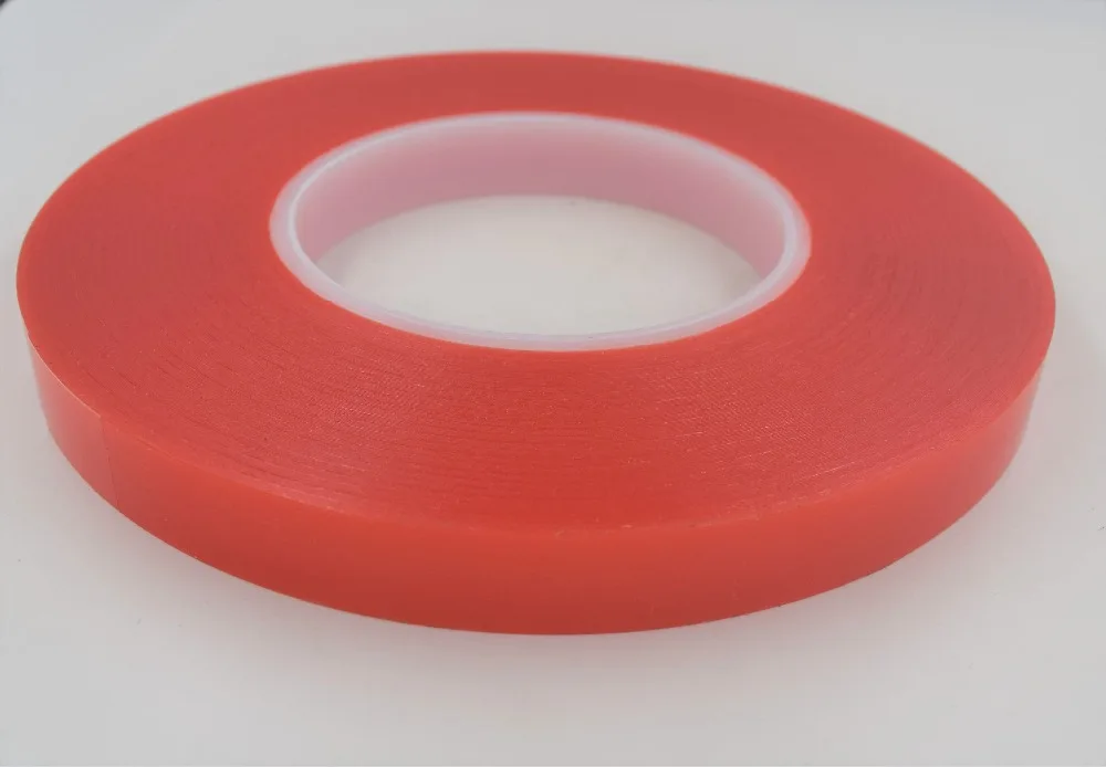 

Double Sided Tape 3mm 50M Strong Acrylic Glue Red Film Clear Sticker for Screen Repair High Quality New Brand
