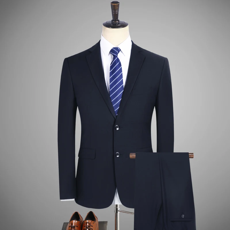 

Professional suit two-piece men to work professional wear overalls suit (blazer + trousers) men's pioneers four seasons suits