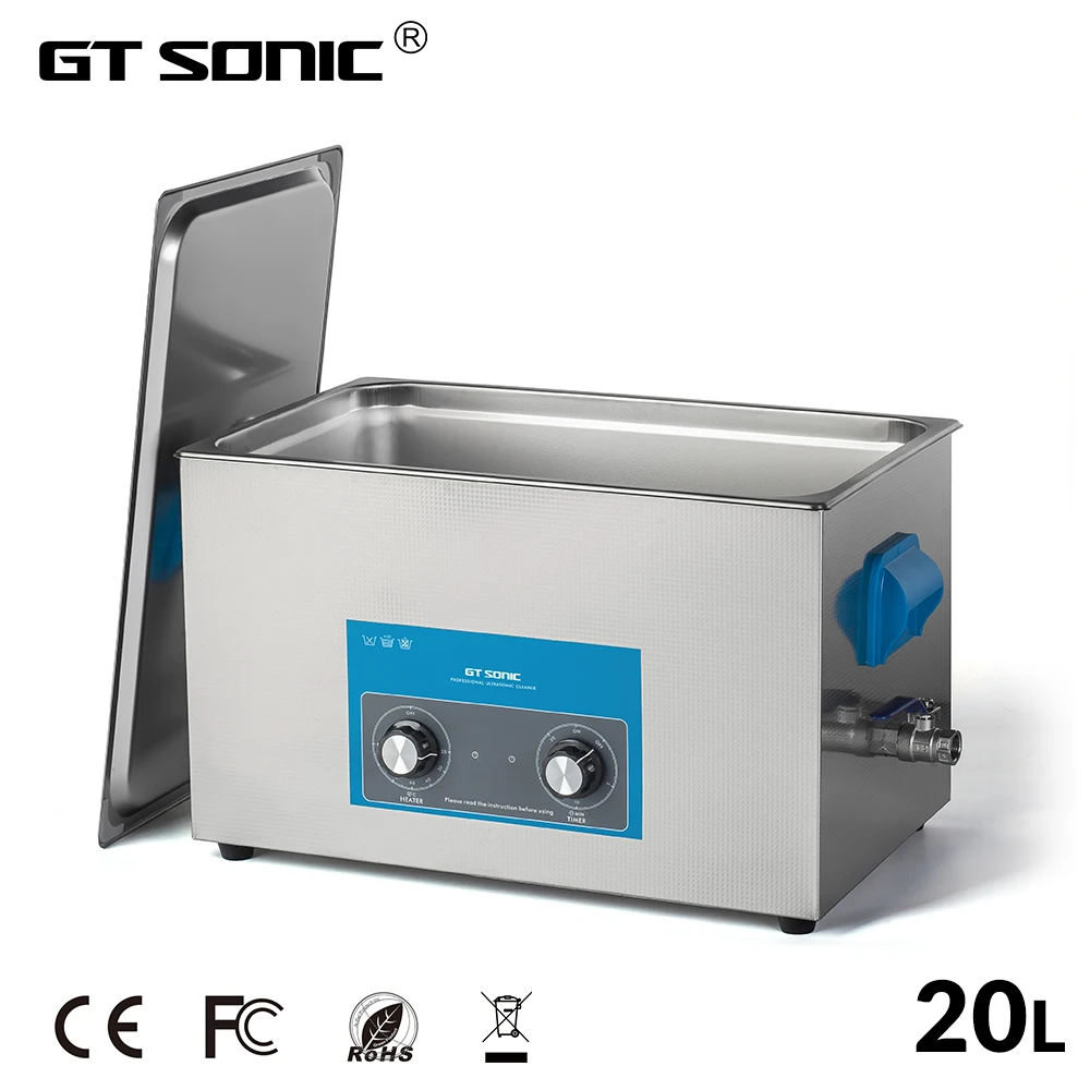 GT SONIC VGT 2120QT Ultrasonic Cleaner 20L 400W with Heating Basket