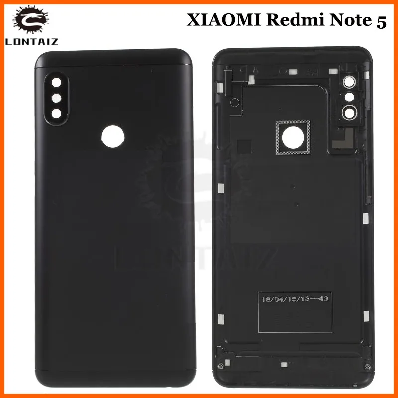

Original Housing For Xiaomi Redmi Note 5 Pro Note5 Metal Battery Back Cover Replacement Parts Case With Lens Buttons