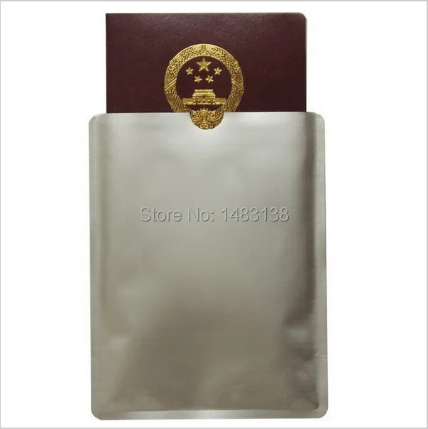 

RFID Blocking Passport sleeve Secure Aluminum Sleeve Protector holder Qty_100pcs