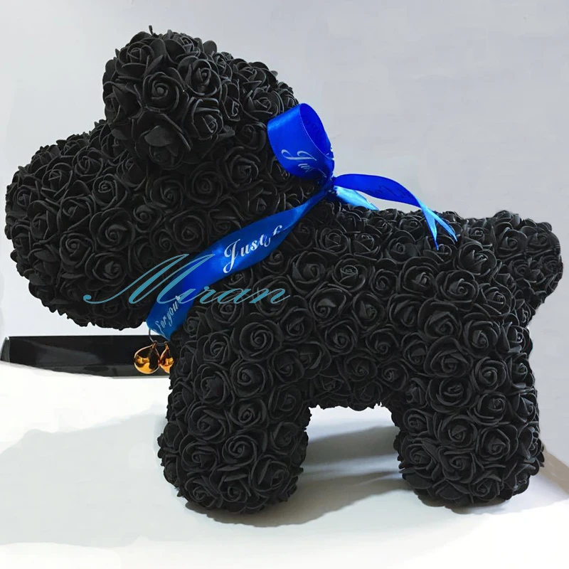 

2018 Valentines Rose Dog for Wedding Gift Girlfriend Gift Anniversary Gift party show Customize Ribbon