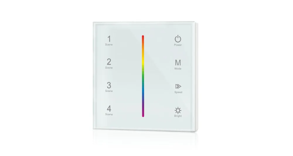 Сенсорная панель RGB светодиодный контроллер постоянного напряжения(2 в 1) T3-1 для 5050 3528 RGB светодиодный полосы