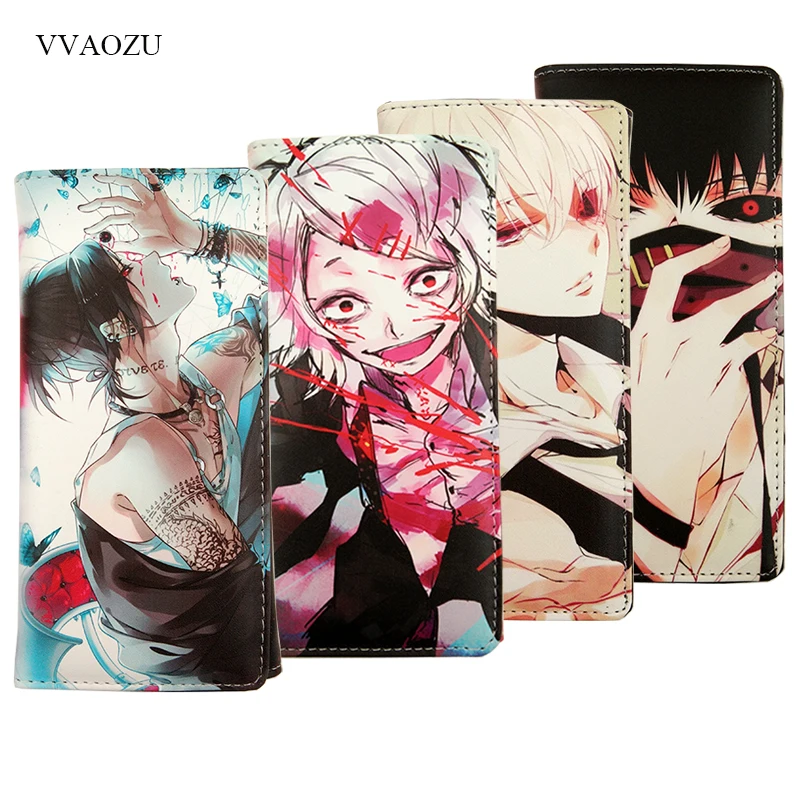 

Tokyo Ghoul Wallets Long Men Women Purse Wallet Phone Clutch PU Leather Card Holders Coin Purses For Boys Girls Gift