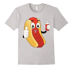 Возьмите бренд для мужчин рубашка прохладное лето горячий Франк или собака в булочке футболка