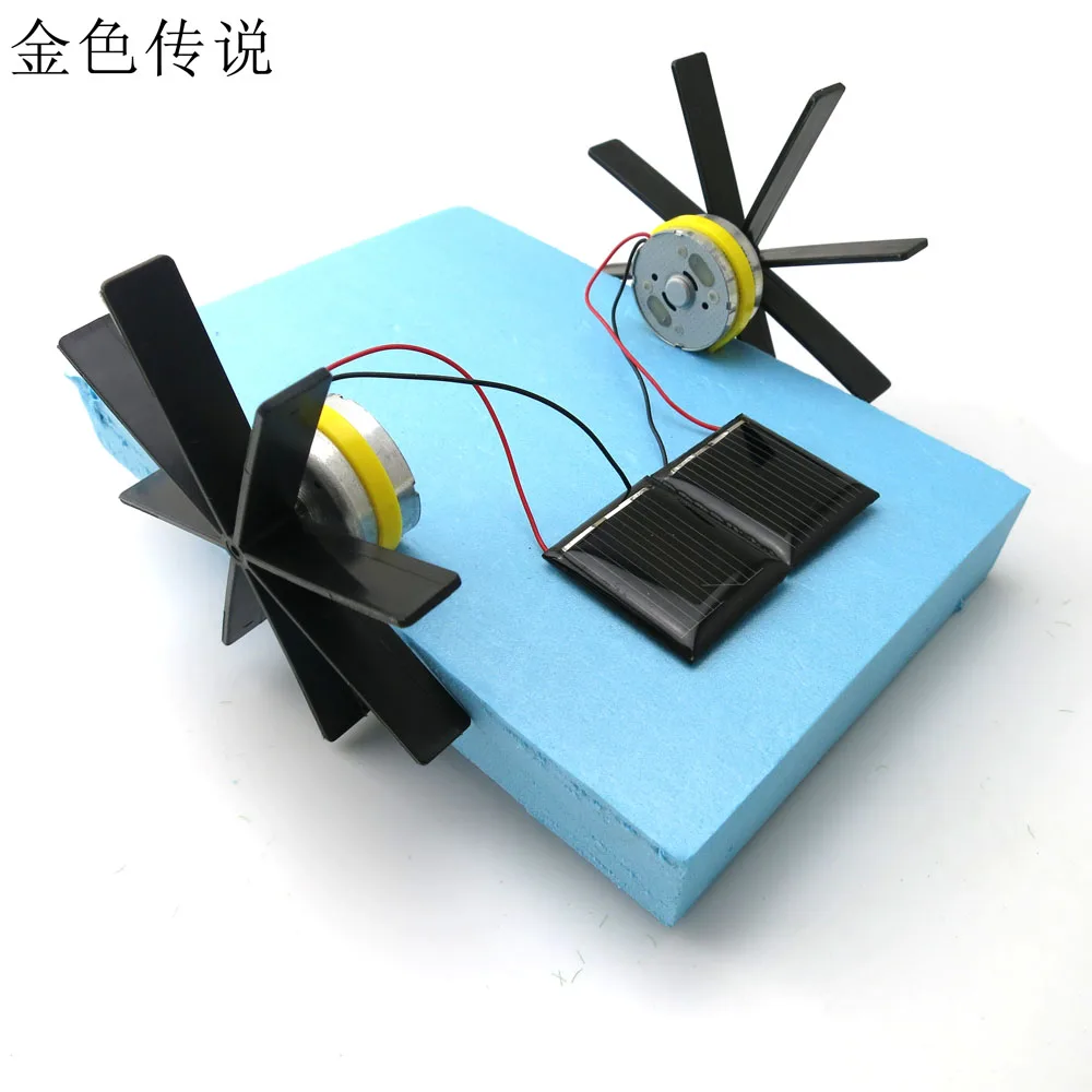 Puzzle DIY Solar Powered Boat Rowing Assembling font b Toys b font for Children Educational font