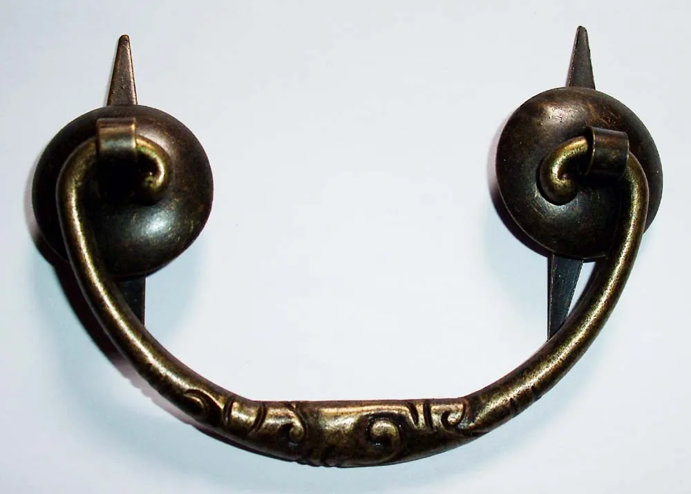 82*52mm 10pcs antique wooden box jewelry box handle vintage