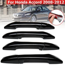 8pcs Set ABS Gloss Black 4 Door Handle Cover Covers With Key Hole for Honda for Accord 2008 2009 2010 2011 2012