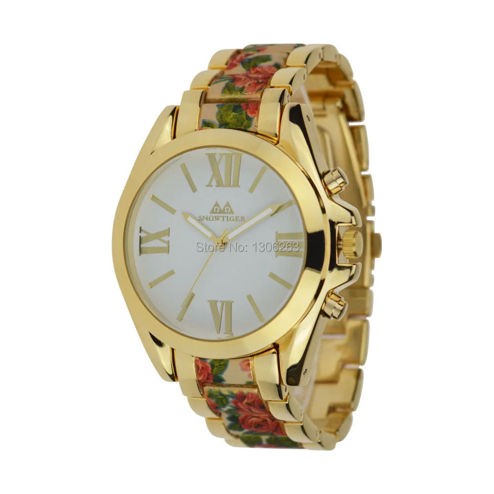 

New Geneva Gold Watch Ladies Women Girl Business Watch Luxury Brand Stainless Steel Quartz WristWatch Geneva Casual Watch Dress
