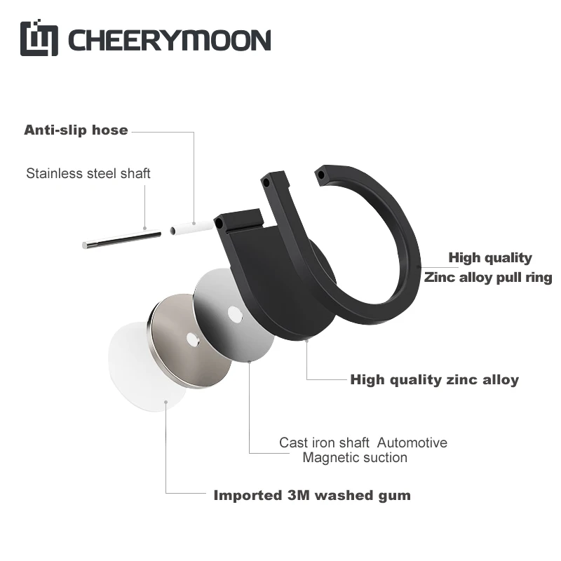 Держатель для капель воды CHEERYMOON Универсальное кольцо мобильного телефона 360