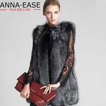 

2018 Women's Autumn Winter Faux Fur Vest Jacket Middle-long Fur Coat Female Fur Vest Coats