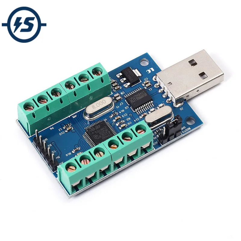 USB 10-канальный 12Bit AD Модуль сбора данных STM32 UART модуль АЦП 10-канальный один Порты и разъёмы Вход