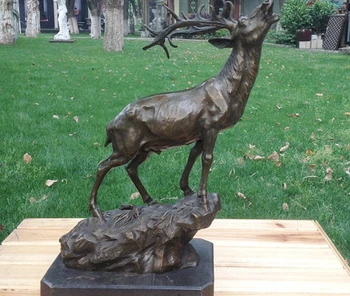 

Art Deco Sculpture Taxi Elk Bronze Statue