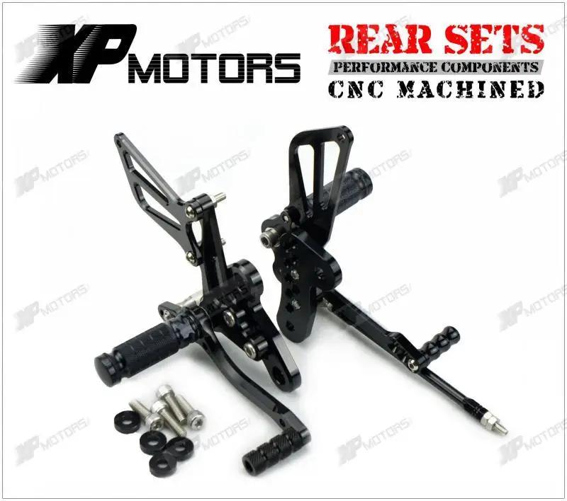 

New Adjustable Rearset Footrest Rear Sets For Suzuki Hayabusa GSX1300R 1998 1999 2000 2001 2002 2003 2004 2005 2006 2007 Black