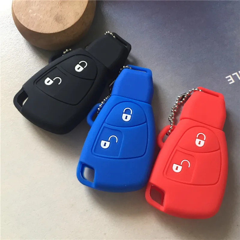 silicone rubber car Remote Key Shell Fob Cover Car Key Case For Benz B
