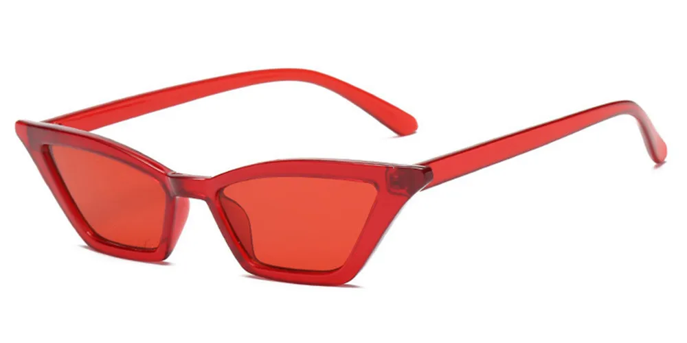 ZXWLYXGX новые модные солнцезащитные очки, солнцезащитные очки ms. man в стиле ретро, цветные прозрачные маленькие цветные солнцезащитные очки CatEye - Цвет линз: C2