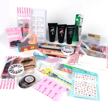 Маникюрный набор, полигелевый Набор Для лаков, быстрое наращивание, акриловый блеск для ногтей, украшение, оранжевая палочка, наборы для дизайна ногтей, инструменты JI766