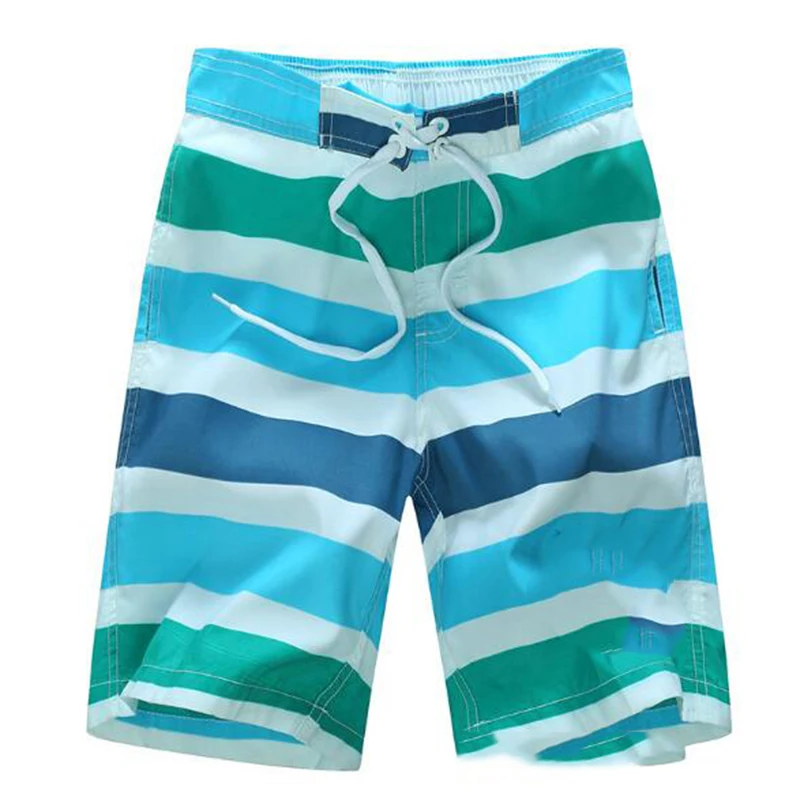 New Beach Shorts Boys Swimwear Liner Mesh Sweat Swimming Trunks Siwmsuits Boys Bathing Suits Quick Dry Surf Striped Surf Shorts
