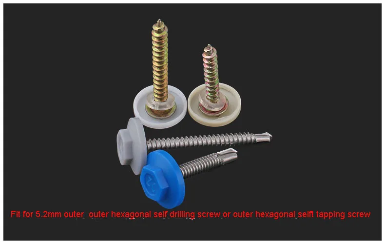 Outer hex hexagon Screw nut covers caps 6 (10)