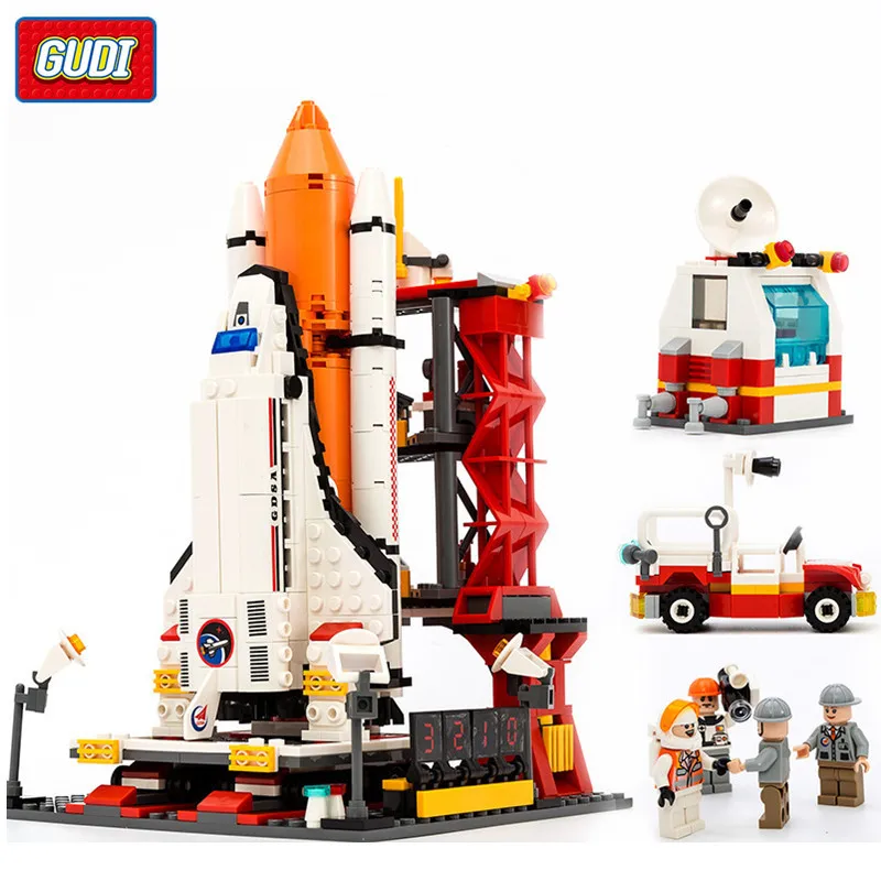679pcs LegoING Spaceport Space Shuttle Spacecraft Building Blocks Sets
