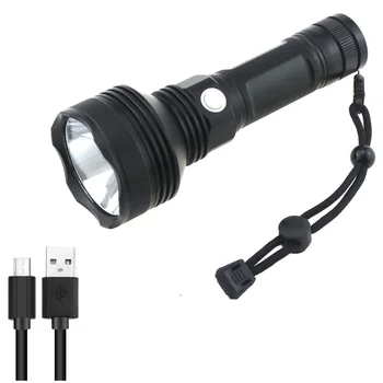 

XHP-50 LED Flashlights 26650 USB Rechargeable Handheld Flashlight 3 Modes With Rope Long Lighting Distance