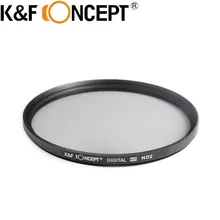 K & F концепция 49/52/55/58/62/67/72/77 мм нейтральной плотности ND2 ND4 ND8 nd-фильтр комплект для Canon 6D 5D Mark II III объектив + фильтр чехол