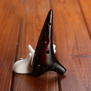 

Mini 12 hole Ceramic Ocarina Flute High Pitch SC tone New Style Musical Instrument with Music