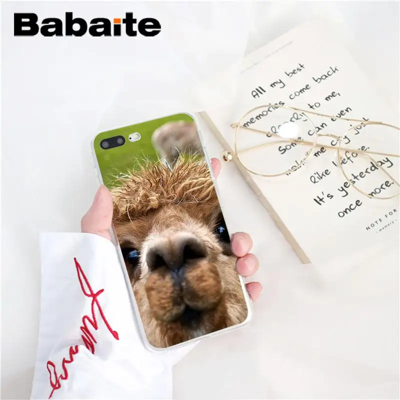 Babaite Lama Llama Alpacas животный черный мягкий чехол для телефона из ТПУ чехол для iPhone 8 7 6 6S Plus X XS MAX 5 5S SE XR 10 Fundas Capa - Цвет: A16