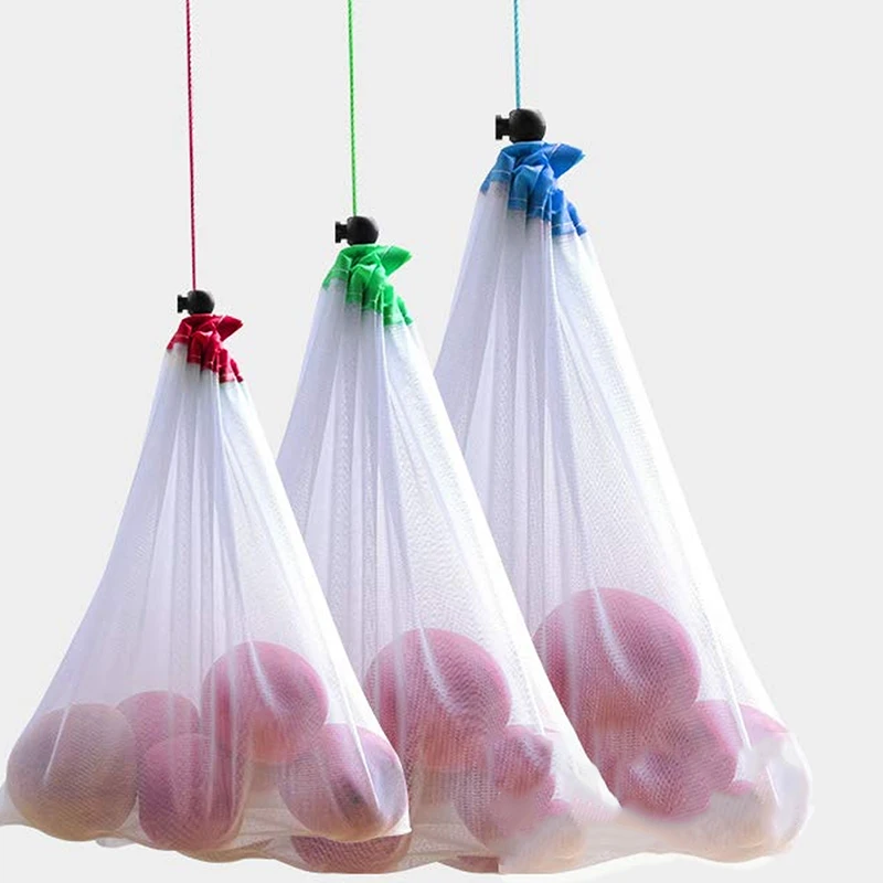 Многоразовая Экологически чистая Сетчатая Сумка для продуктов хранения фруктов