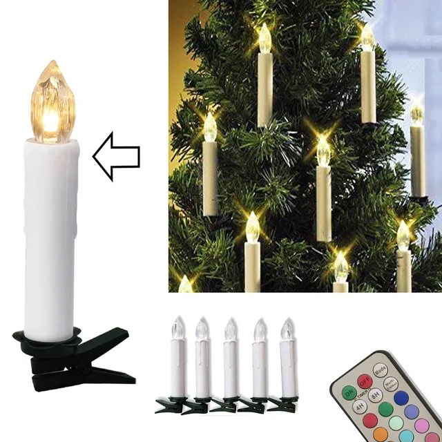 10pcs christmas tree decoration wireless led candles 12 colors remote control battery operated light for hallowmas - Christmas Decorations Battery Operated Candles 10pcs christmas tree decoration wireless led candles 12 colors remote control battery operated light for hallowmas - Christmas Decorations Battery Operated Candles