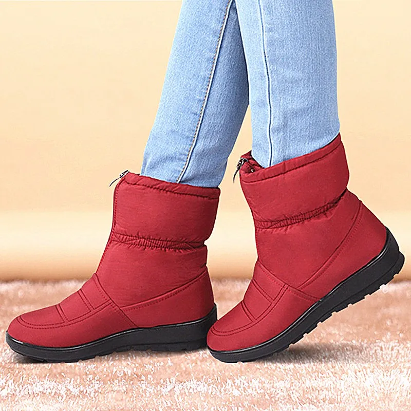 Winter Boots Women Shoes Platform Female Snow Ankle Boots Waterproof Ladies Plush Insole Fur Bota Feminina 2019 Black Botine Winter Boots Women Shoes Platform Female Snow Ankle Boots Waterproof Ladies Plush Insole Fur Bota Feminina 2019 Black Botine