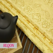 75x100 см Новая модная желтая Добби ткань Африканский Атлас шелковая ткань для лоскутов, свадебное платье, обивка дивана Скрапбукинг