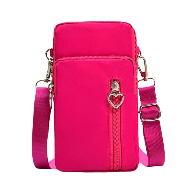 أزياء المرأة الرياضة حقائب البسيطة الهاتف المحمول الحقيبة عارضة النايلون صغيرة/كبيرة Crossbody حقائب كتف أزياء المرأة الرياضة حقائب البسيطة الهاتف المحمول الحقيبة عارضة النايلون صغيرة/كبيرة Crossbody حقائب كتف