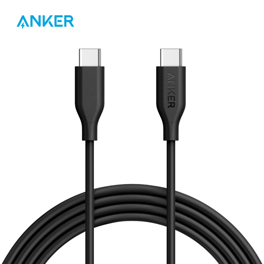 Anker Powerline USB-C к USB-C 2,0 кабель для устройств usb type-C Galaxy, Google Pixel, Nexus 6 P, huawei Matebook, MacBook и т. Д