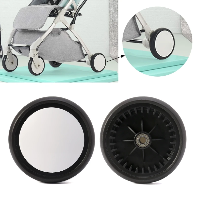 Baby Strollers Front/Rear Wheels Pushchair Back Rubber Wheel Kids Yoya Pram Stroller Accessories For with tools Stroller Wheel baby stroller accessories deals	