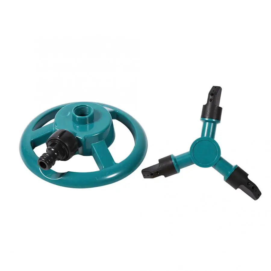 

gardena 360degree Fully Circle Rotating Watering Sprinkler Irrigation System 3 Nozzle Pipe Hose for Garden led for plants