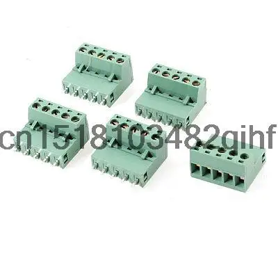 

5 Pcs 5 Pins 5.08mm Spacing Screw Pluggable Terminal Block Connector