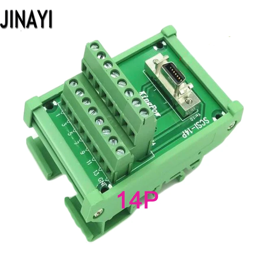 SCSI50 SCSI 50 Pin SCSI14 SCSI20 SCSI26 SCSI36 14P 20P 26P 36P блок разрывная Клеммная плата адаптер