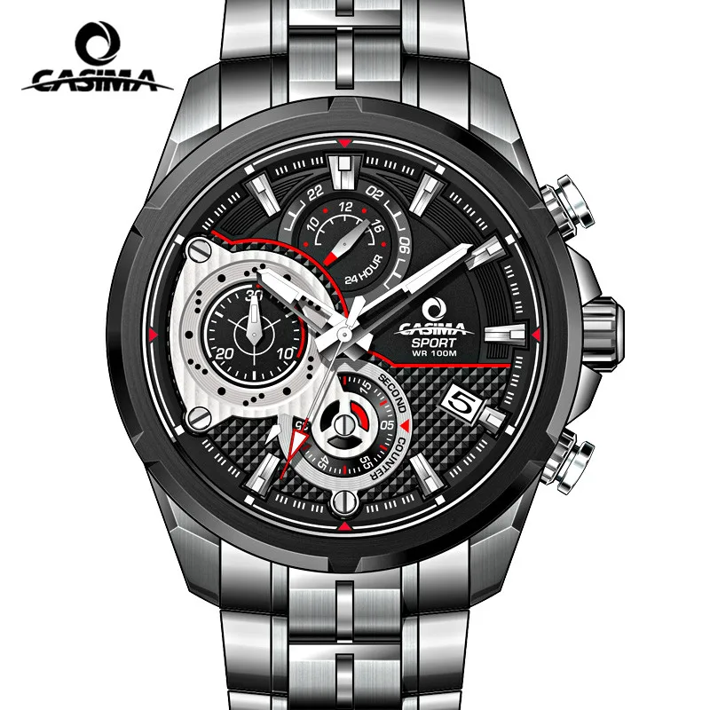 Reloj Hombre, мужские часы, Лидирующий бренд, роскошные светящиеся Военные Спортивные кварцевые часы, мужские часы с хронографом, наручные часы, Montre Homme