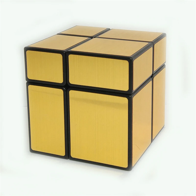 Новое поступление зеркало 2x2x2 скоростной куб волшебный куб головоломка cubo magico игрушки для детей Дети-черный+ золотой