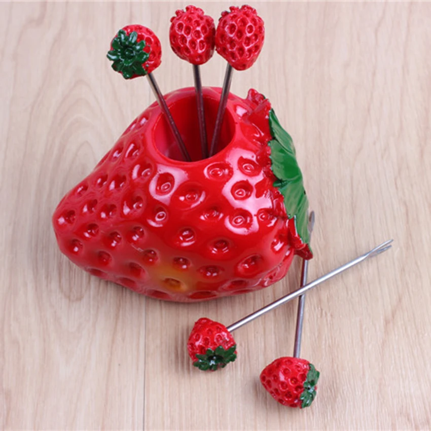 Бытовые принадлежности вилка Милые Фрукты Вилка фрукты Подпись для домашнего