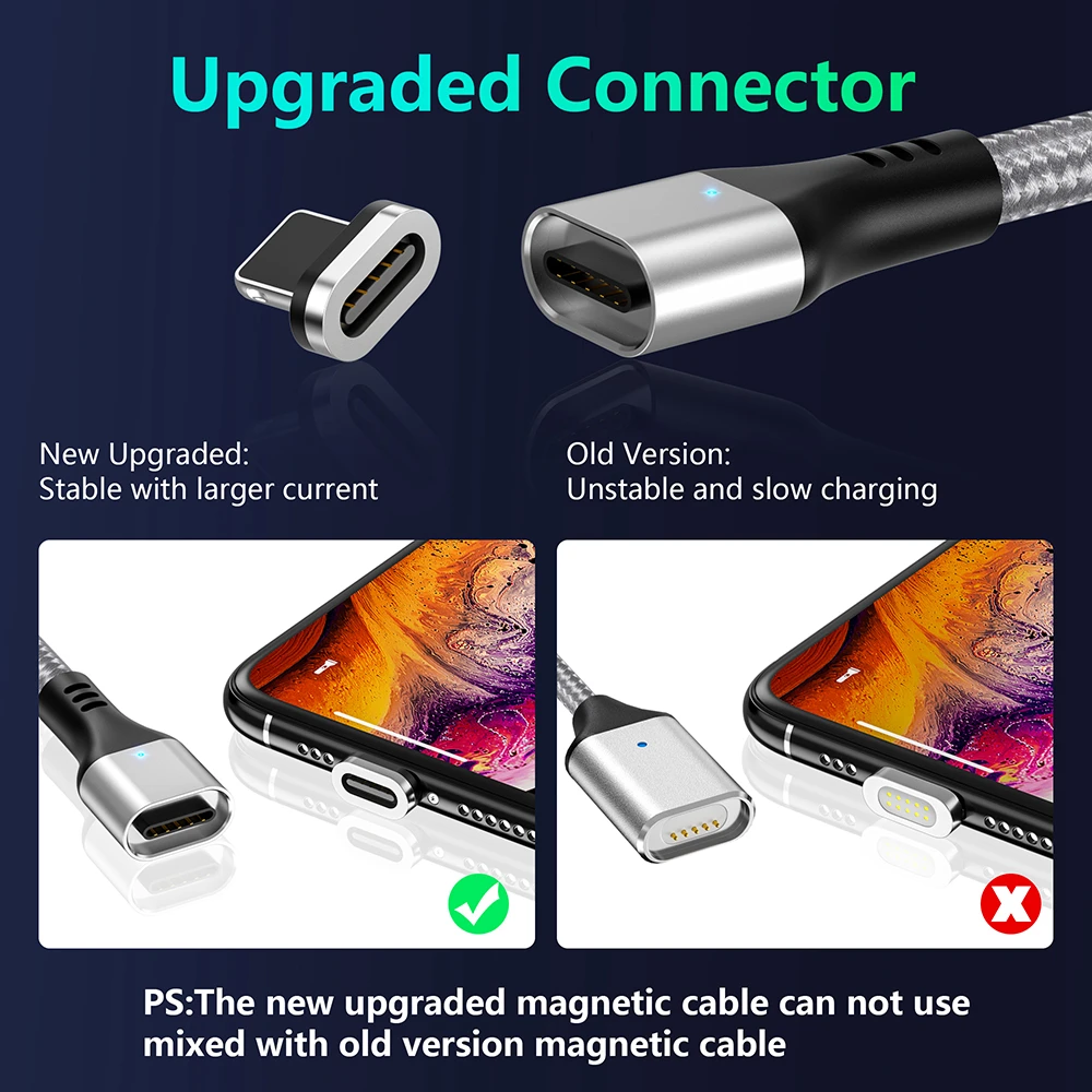 Магнитный кабель MANTIS 3A Micro usb type-C для iPhone, samsung, Xiaomi, 3 в 1, кабель для быстрой зарядки и передачи данных для мобильных телефонов